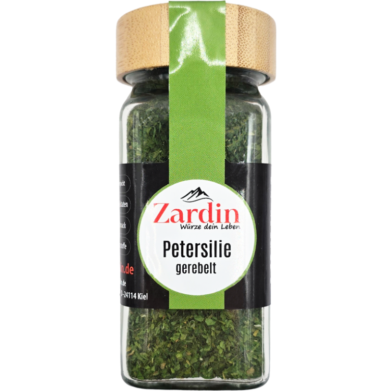 Petersilie, gerebelt transparent